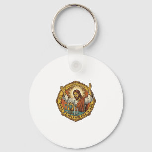 Jesus Angry Bicep Curls Squat Rack Gym Annoyance H Key Ring