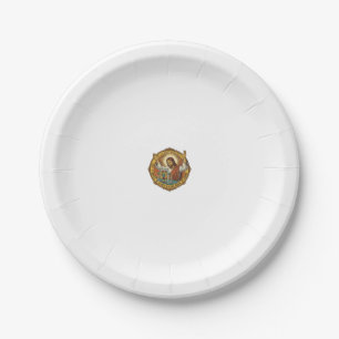 Jesus Angry Bicep Curls Squat Rack Gym Annoyance H Paper Plate