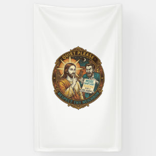 Jesus Angry Neighbor Noise Complaint Loud Party Co Banner
