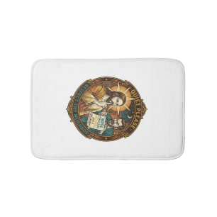 Jesus Angry Neighbour Noise Complaint Loud Party C Bath Mat