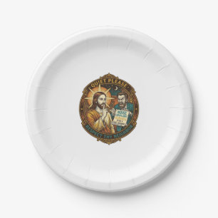Jesus Angry Neighbour Noise Complaint Loud Party C Paper Plate