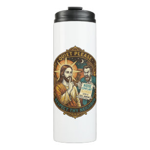 Jesus Angry Neighbour Noise Complaint Loud Party C Thermal Tumbler