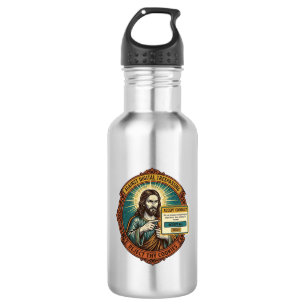 Jesus Annoying Accept Cookies Pop Up Internet Brow 532 Ml Water Bottle