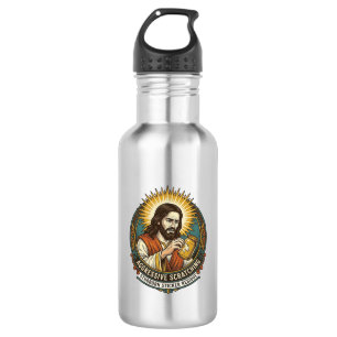 Jesus Annoying Peeling Sticker Paper Residue Shop 532 Ml Water Bottle