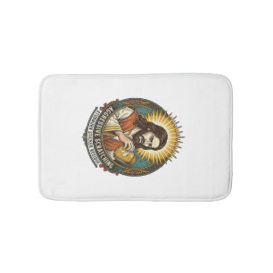 Jesus Annoying Peeling Sticker Paper Residue Shop Bath Mat