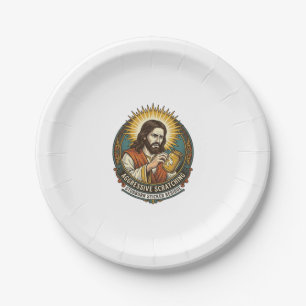 Jesus Annoying Peeling Sticker Paper Residue Shop  Plate
