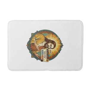 Jesus Annoying Software Update Pop Up Office Humou Bath Mat