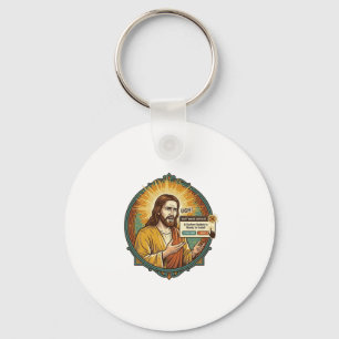 Jesus Annoying Software Update Pop Up Office Humou Key Ring