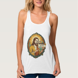 Jesus Annoying Software Update Pop Up Office Humou Singlet