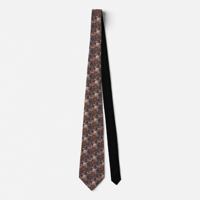 Jesus Anointed In Bethany Devotional Fine Art Tie (Front)