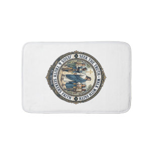 Jesus Apologetics Theology Nerd Shirt Faith Based  Bath Mat