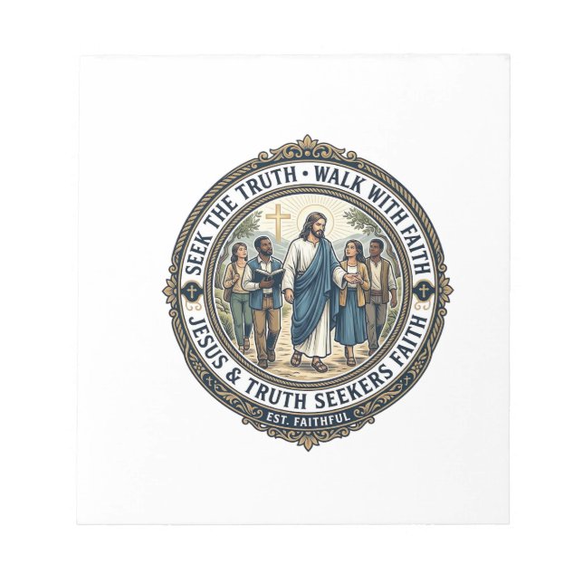 Jesus Apologetics Theology Nerd Shirt Faith Based  Notepad (Front)