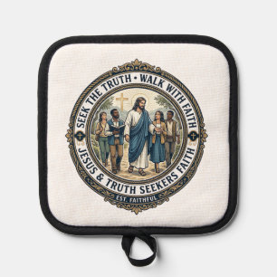 Jesus Apologetics Theology Nerd Shirt Faith Based  Pot Holder