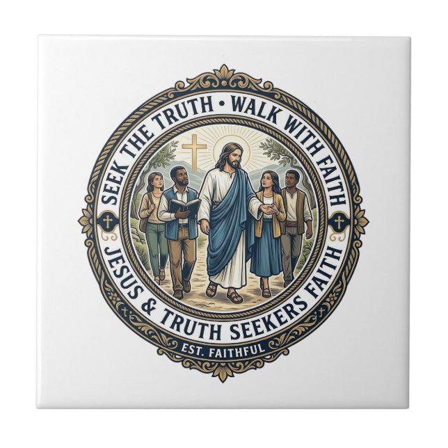 Jesus Apologetics Theology Nerd Shirt Faith Based  Tile (Front)