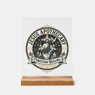 Jesus Apothecary Christian Healing Jesus Apothecar Acrylic Sign