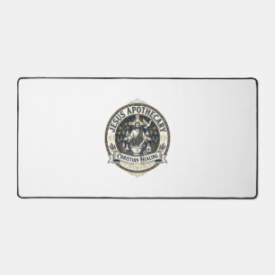 Jesus Apothecary Christian Healing Jesus Apothecar Desk Mat
