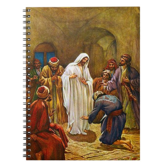 Jesus Appears to Disciples Spiral Notebook (Front)