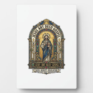 Jesus Art Deco Gospel Jesus Art Deco Christian Fai Plaque