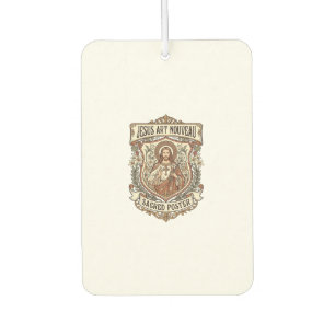 Jesus Art Nouveau Sacred Poster Jesus Art Nouveau Car Air Freshener