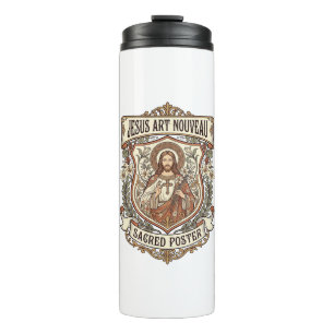 Jesus Art Nouveau Sacred Poster Jesus Art Nouveau  Thermal Tumbler