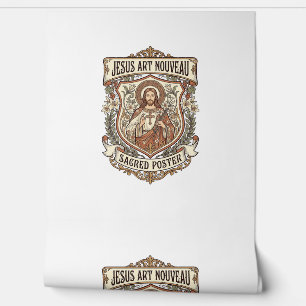 Jesus Art Nouveau Sacred Poster Jesus Art Nouveau Wallpaper