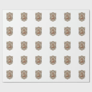 Jesus Art Nouveau Sacred Poster Jesus Art Nouveau  Wrapping Paper