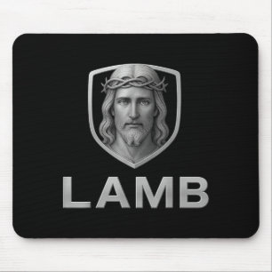 Jesus As The Lamb Iconic Christian Image  Mouse Pad