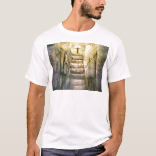Jesus at Empty Tomb Easter Resurrection T-Shirt