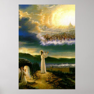 Jesus at the heaven's gate poster