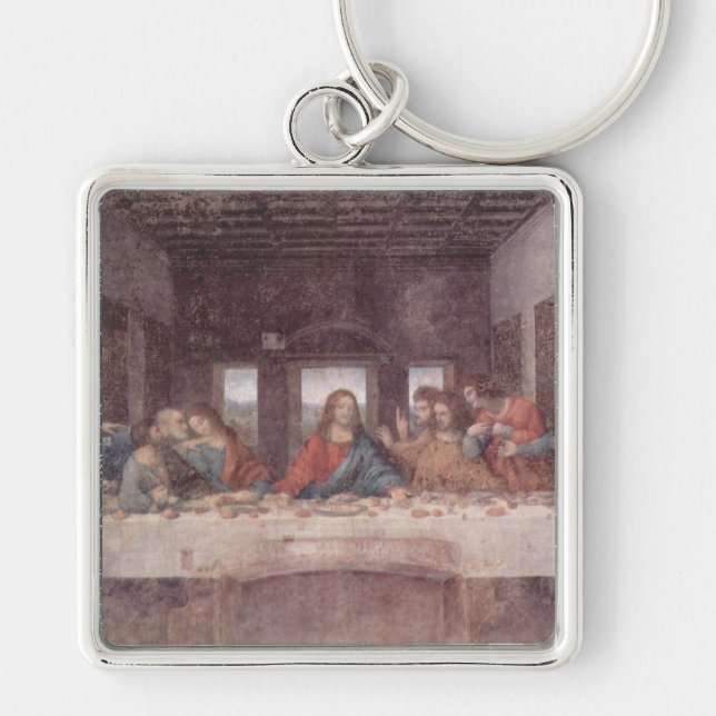 Jesus at The Last Supper, Leonardo da Vinci Key Ring (Front)