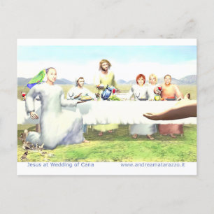 Jesus at Wedding of Cana   Postcard