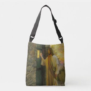 Jesus At Your Door Vintage Crossbody Bag
