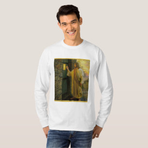 Jesus At Your Door with a gold foil design T-Shirt
