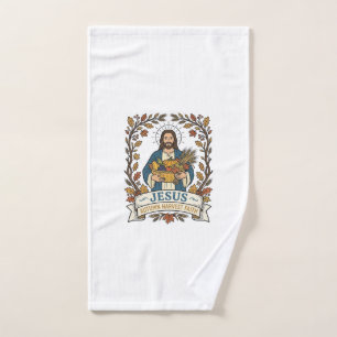 Jesus Autumn Harvest Faith Jesus Autumn Harvest Ch Hand Towel