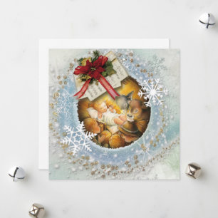 Jesus baby holiday card