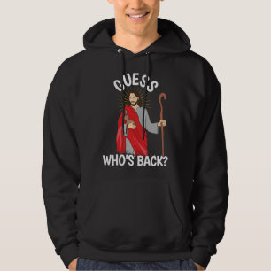Jesus Back Religous Easter Sunday Christian Jesus Hoodie