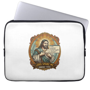 Jesus Bad Autocorrect Message Boss Embarrassing Wo Laptop Sleeve