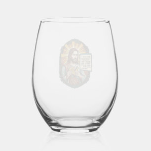 Jesus Bad Influencer Product Review Fail Social Me Stemless Wine Glass