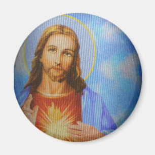 Jesus badges magnet