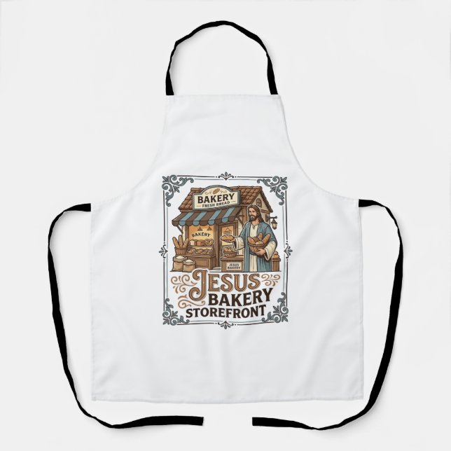 Jesus Bakery Storefront Jesus Bakery Storefront Ch Apron (Front)