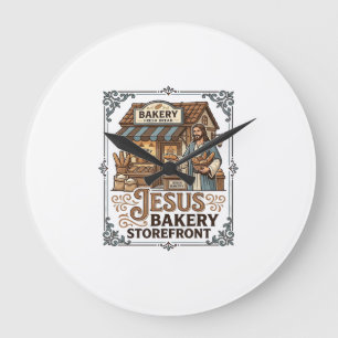Jesus Bakery Storefront Jesus Bakery Storefront Ch Large Clock