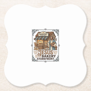Jesus Bakery Storefront Jesus Bakery Storefront Ch Paper Coaster