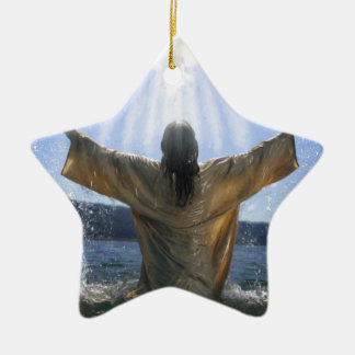 Jesus Baptism Ceramic Tree Decoration