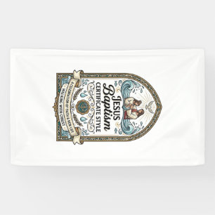 Jesus Baptism Certificate Style Jesus Baptism Cert Banner