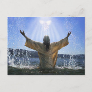 Jesus Baptism Postcard
