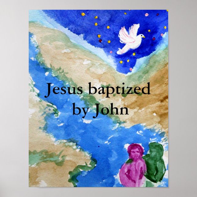 Jesus baptism poster (Front)