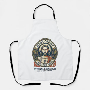 Jesus Barber Mens Grooming Graphic Tee Christian A Apron