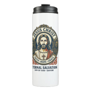 Jesus Barber Mens Grooming Graphic Tee Christian A Thermal Tumbler