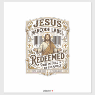 Jesus Barcode Label Redeemed Jesus Barcode Redeeme