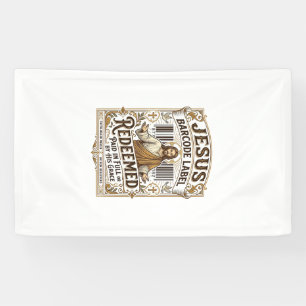 Jesus Barcode Label Redeemed Jesus Barcode Redeeme Banner